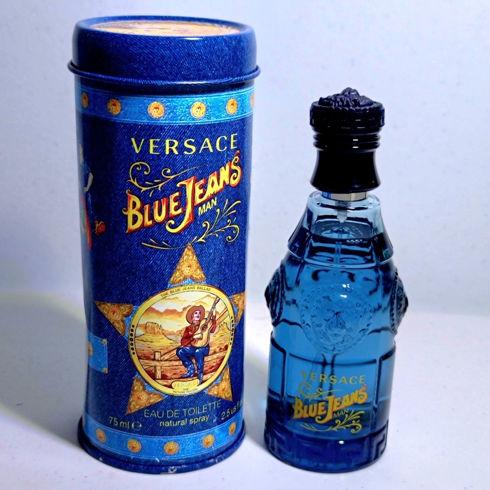 New and Authentic Versace “Blue Jeans” men’s cologne 2.5 fl oz (75 ml)